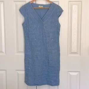 Lina Tomei 100% Linen Dress Size Small